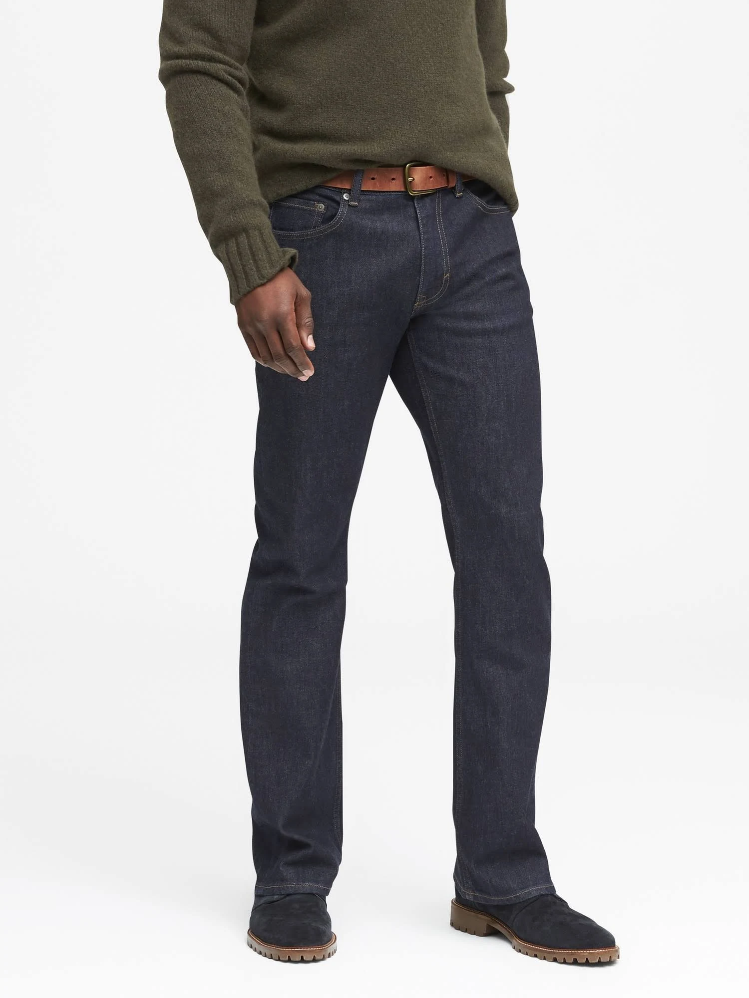 Banana Republic Men's Bootcut Dark Wash Jean Rinse Wash Size 44W 32L