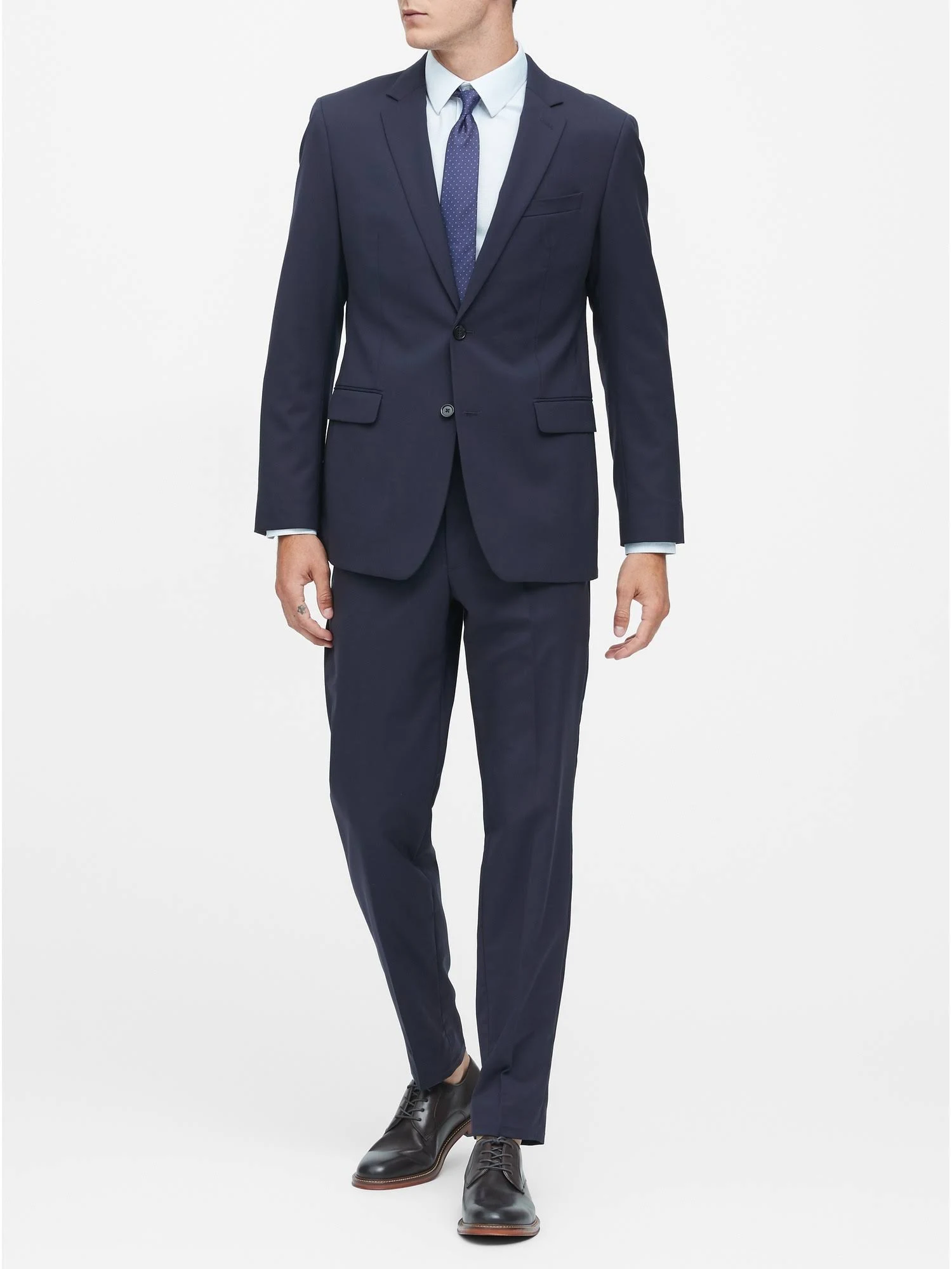 Banana Republic Men's Standard Solid Italian Wool Suit Jacket Navy Size 44 Regular