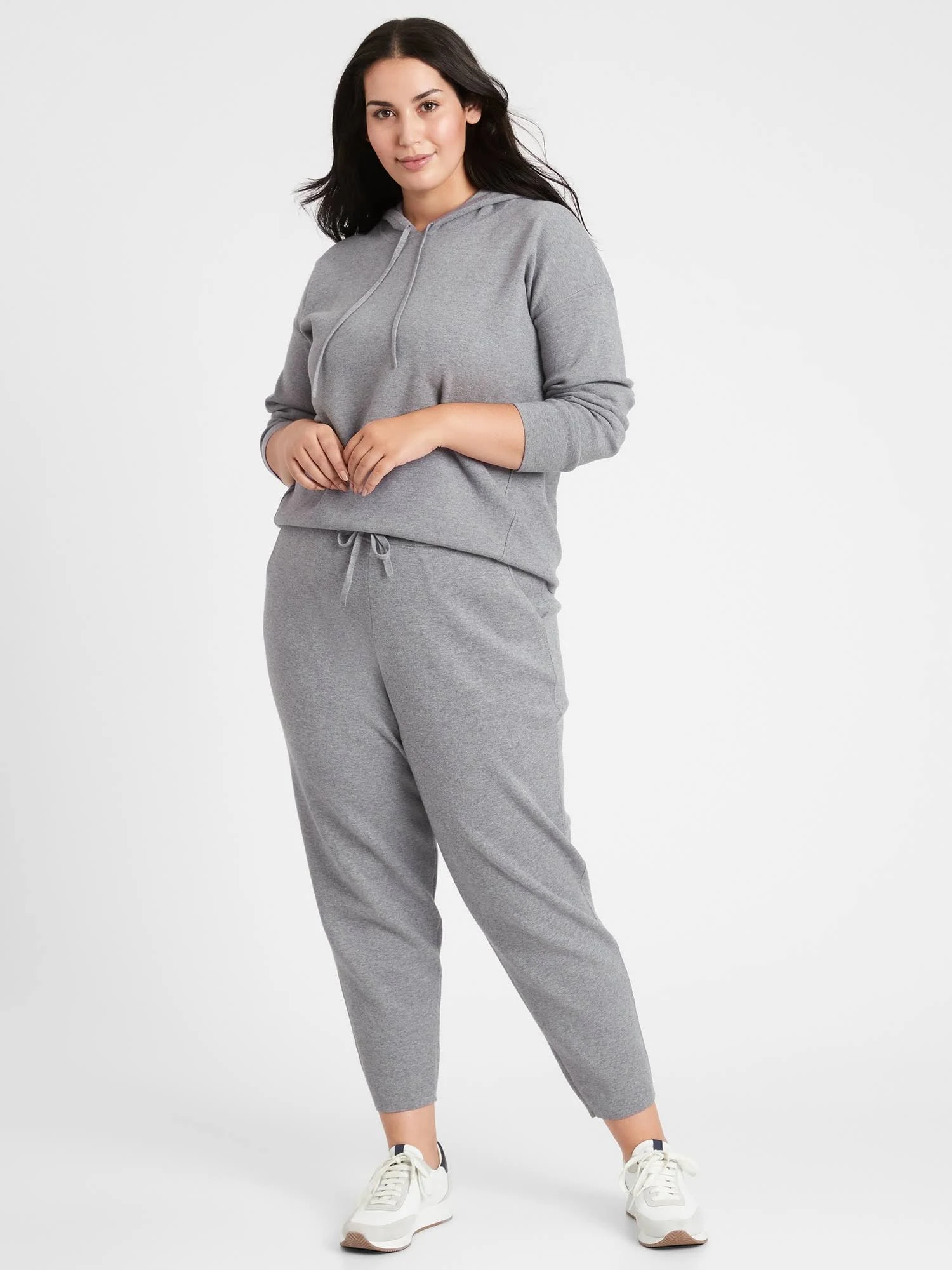 Banana Republic Women's Sweater Jogger Heather Gray Size XXL