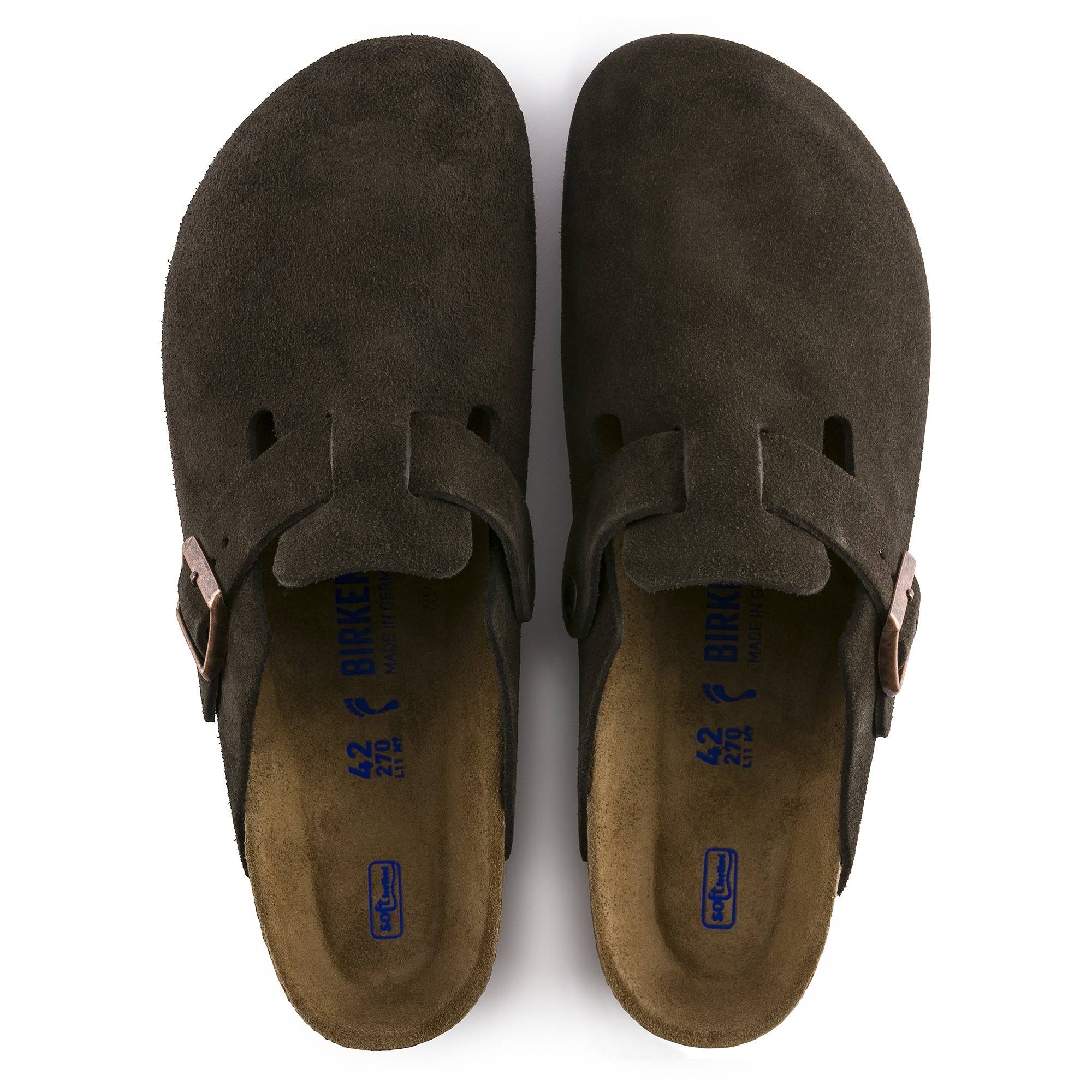 Birkenstock Boston Soft Footbed - Suede Mocha / 43 / Narrow
