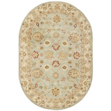Charlton Home Otwell Blue/Beige Area Rug - Rug Size: Oval 4&6x22 x 6&6x22