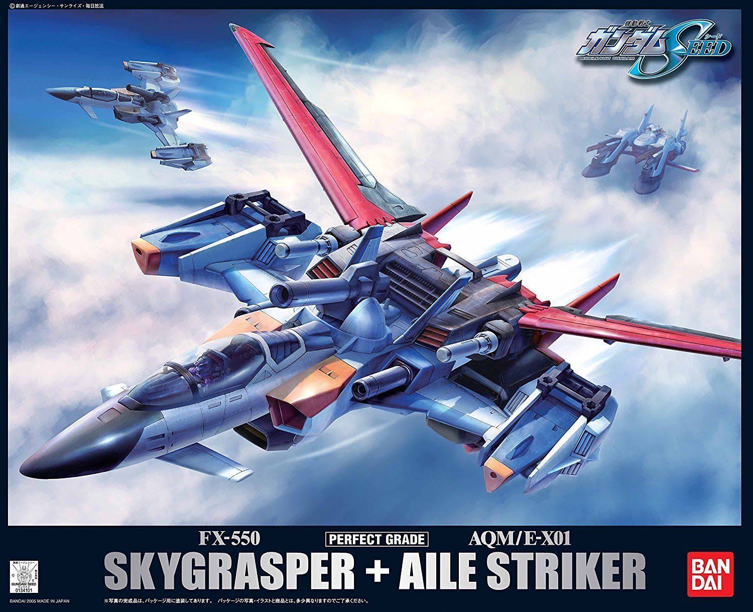 Gundam Seed 1/60 PG Skygrasper + Aile Striker Model Kit