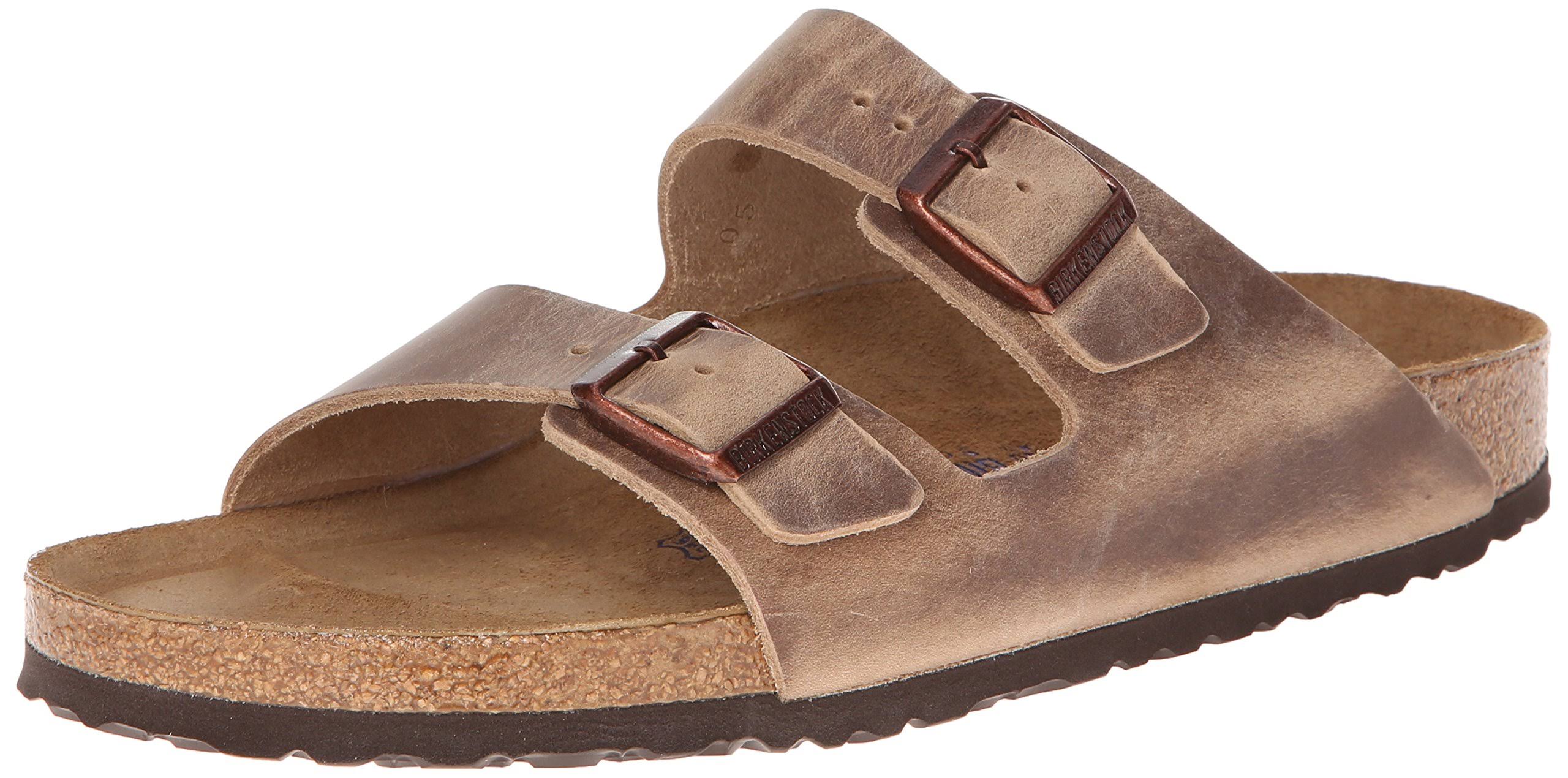 Birkenstock Arizona Soft Footbed Sandals - Oiled Leather Tobacco - 45