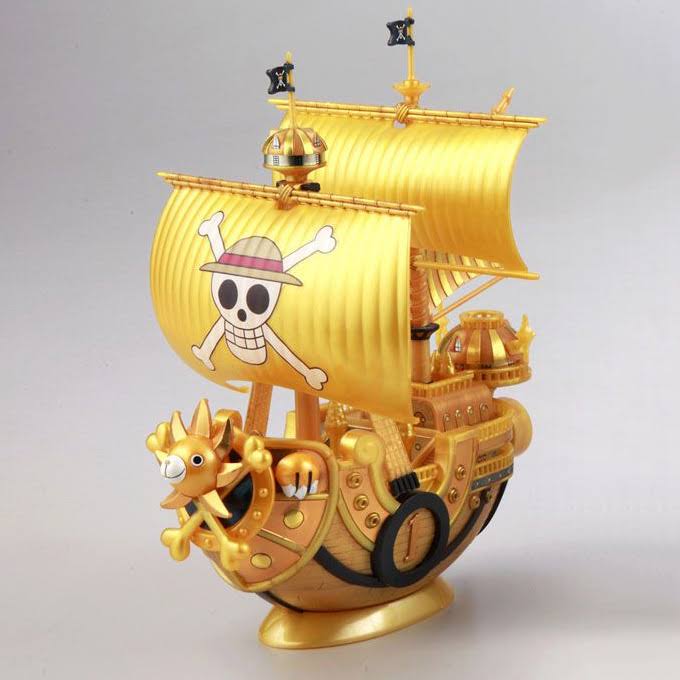 Bandai Grand Ship Collection Thousand Sunny Film Gold Ver Model Kit One Piece