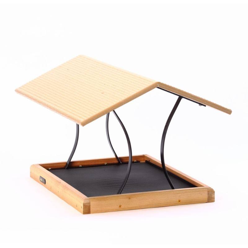 Birds Choice Natural Cedar Fly Thru Bird Feeder