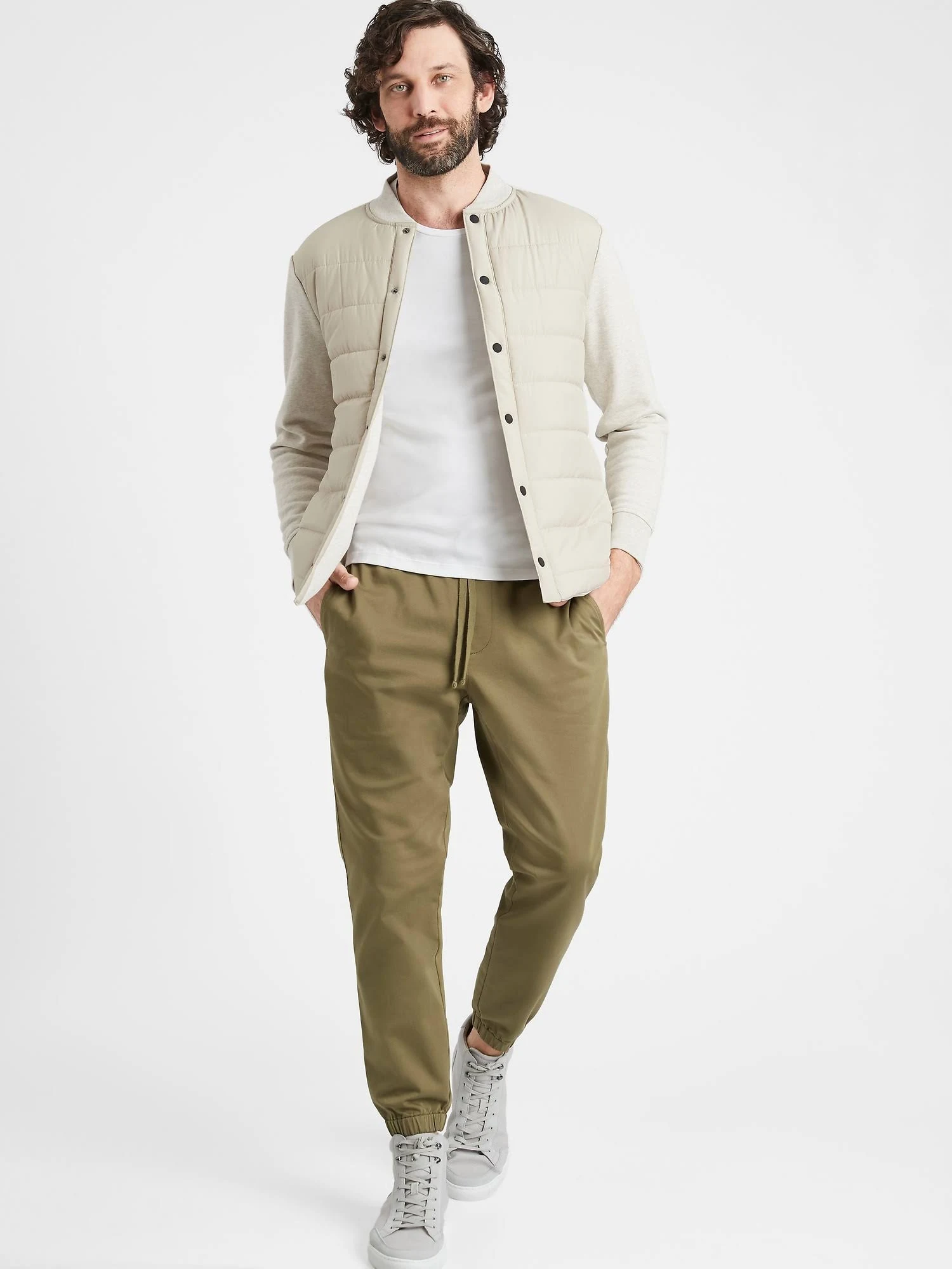 Banana Republic Men's Organic Traveler Jogger Garden Green Size Xs