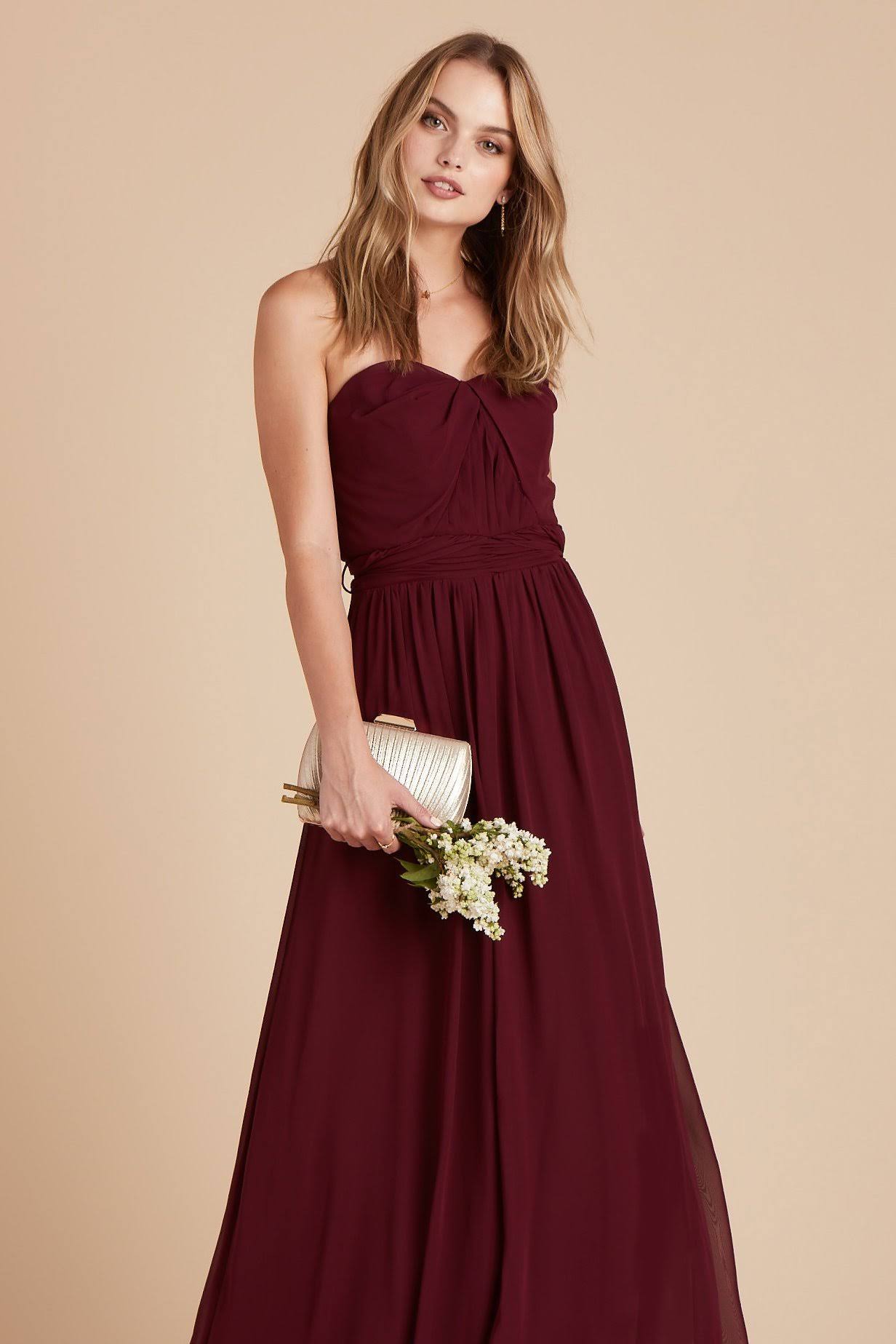 Birdy Grey Chicky Convertible Bridesmaid Dress in Cabernet S / Cabernet