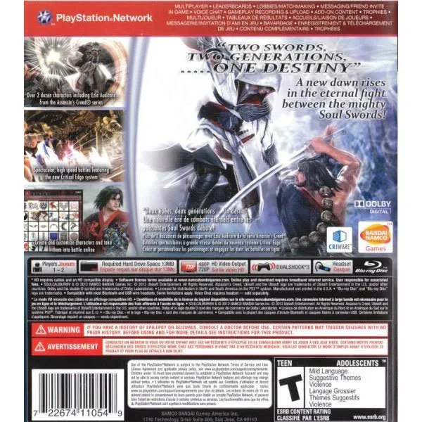 Bandai Soul Calibur VI PS4 Pal