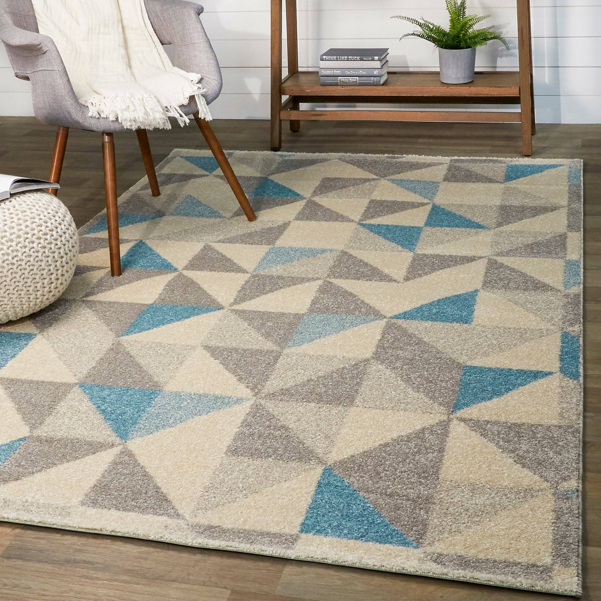 BALTA Larisa Blue 8 ft. x 10 ft. Geometric Area Rug