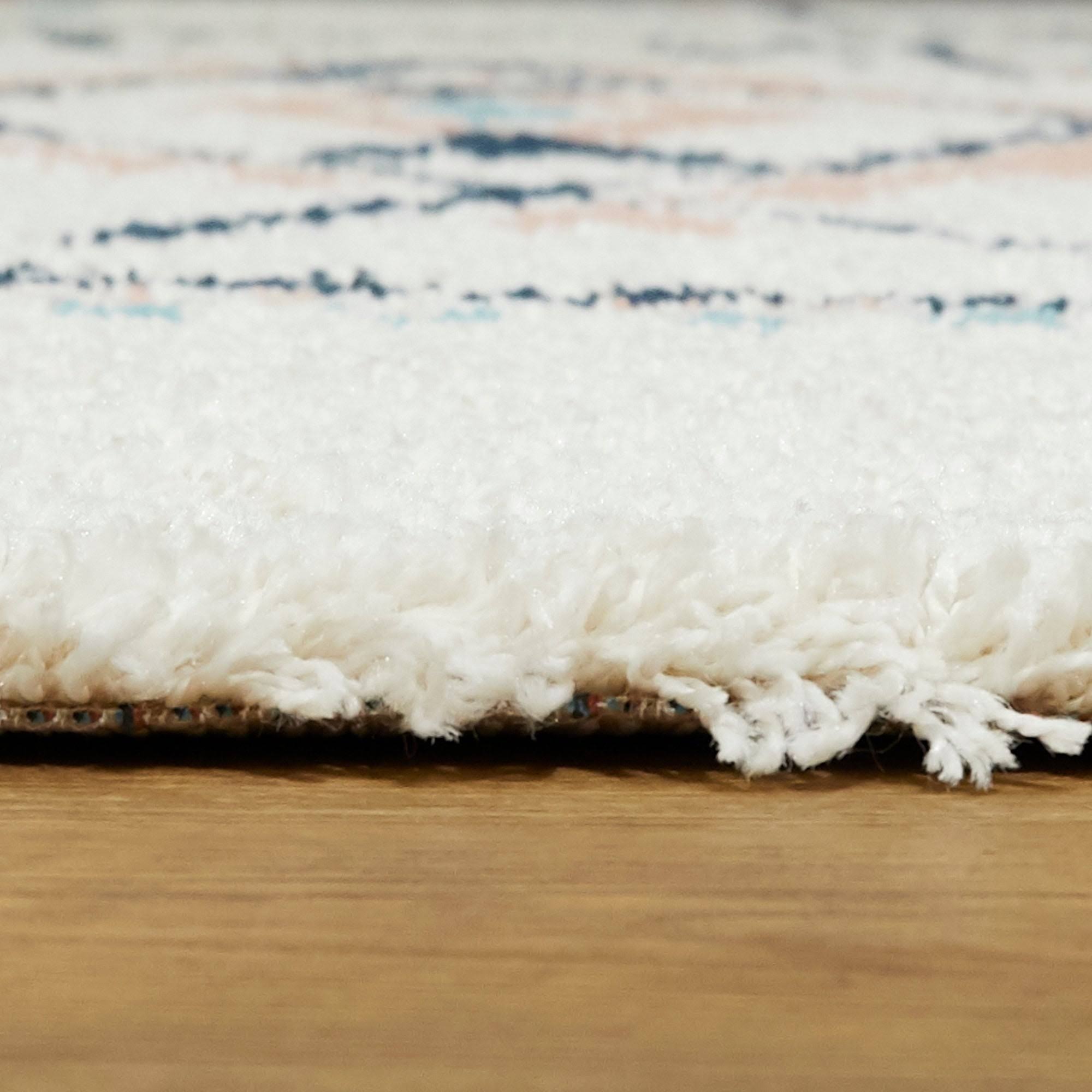 BALTA Dakarai Southwestern Shag Navy 5 ft. x 7 ft. Area Rug, Blue