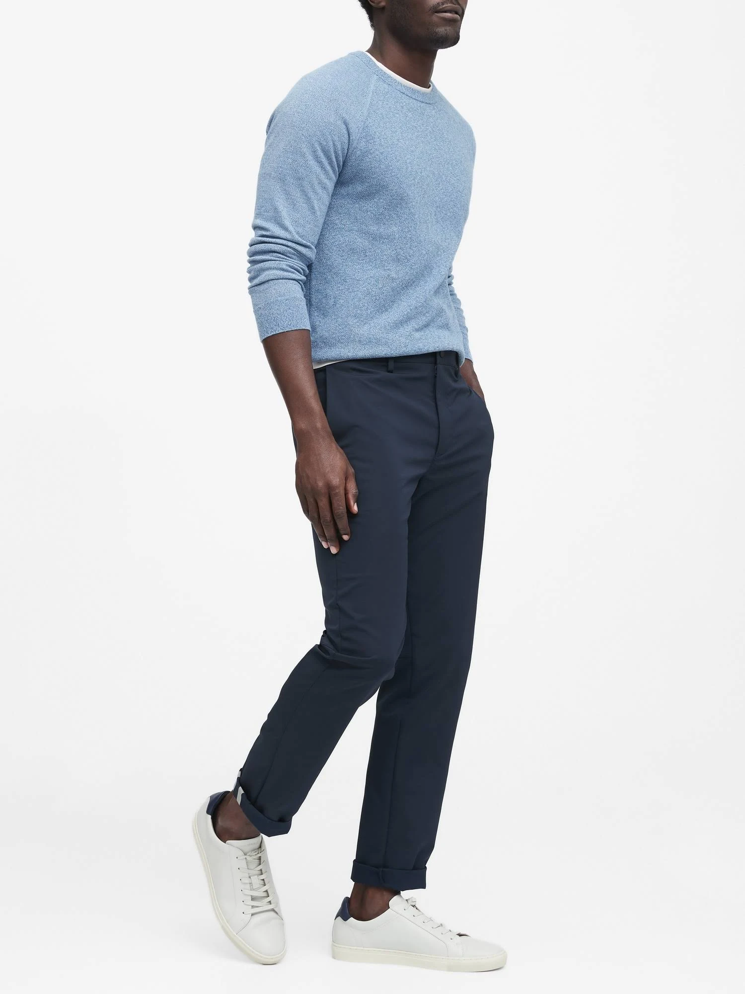Banana Republic men's Slim City Pant Night Navy Size 33W 32L