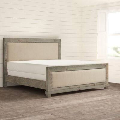 Lockridge Upholstered Bed Color: Weathered Gray, Mattress Size: Queen