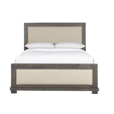 Lockridge Upholstered Bed Mattress Size: King, Color: Distressed Gray