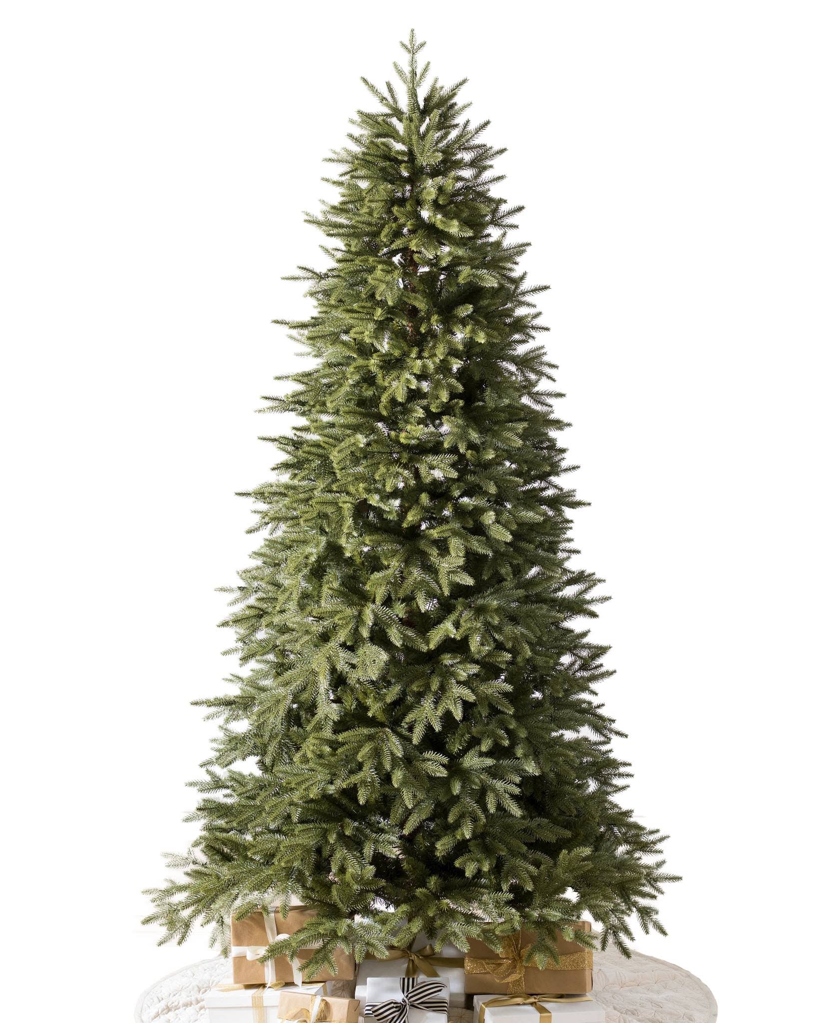 Balsam Hill Stratford Spruce 7.5 Foot Artificial Unlit Christmas Tree with Stand, Green