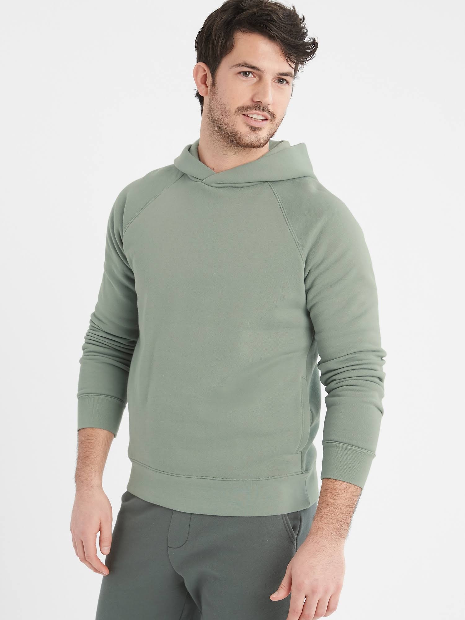 Men's Soft Fleece Hoodie Ocean Floor Green