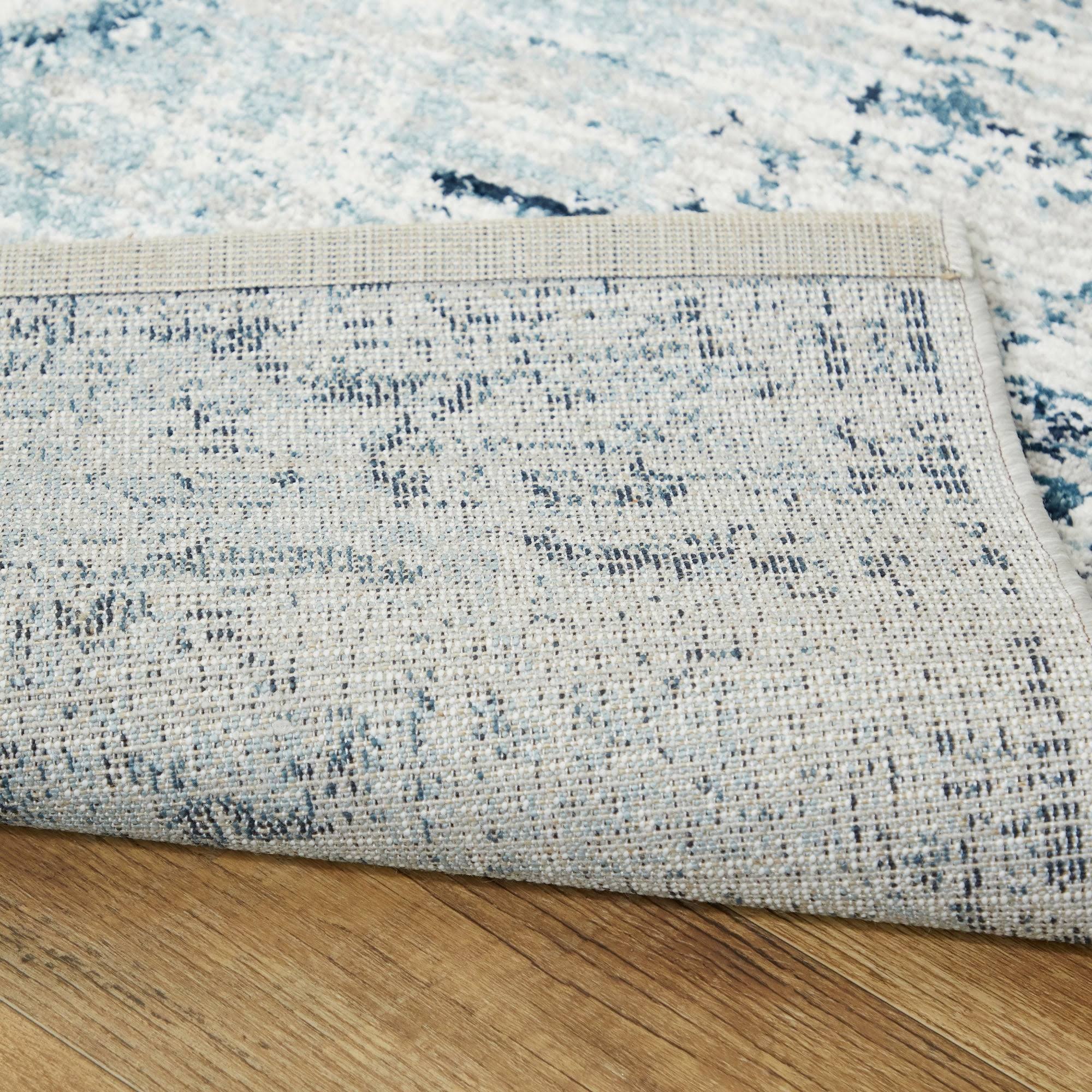 Amal Distressed Persian Medallion Area Rug - 5&3x22 x 7& - Grey