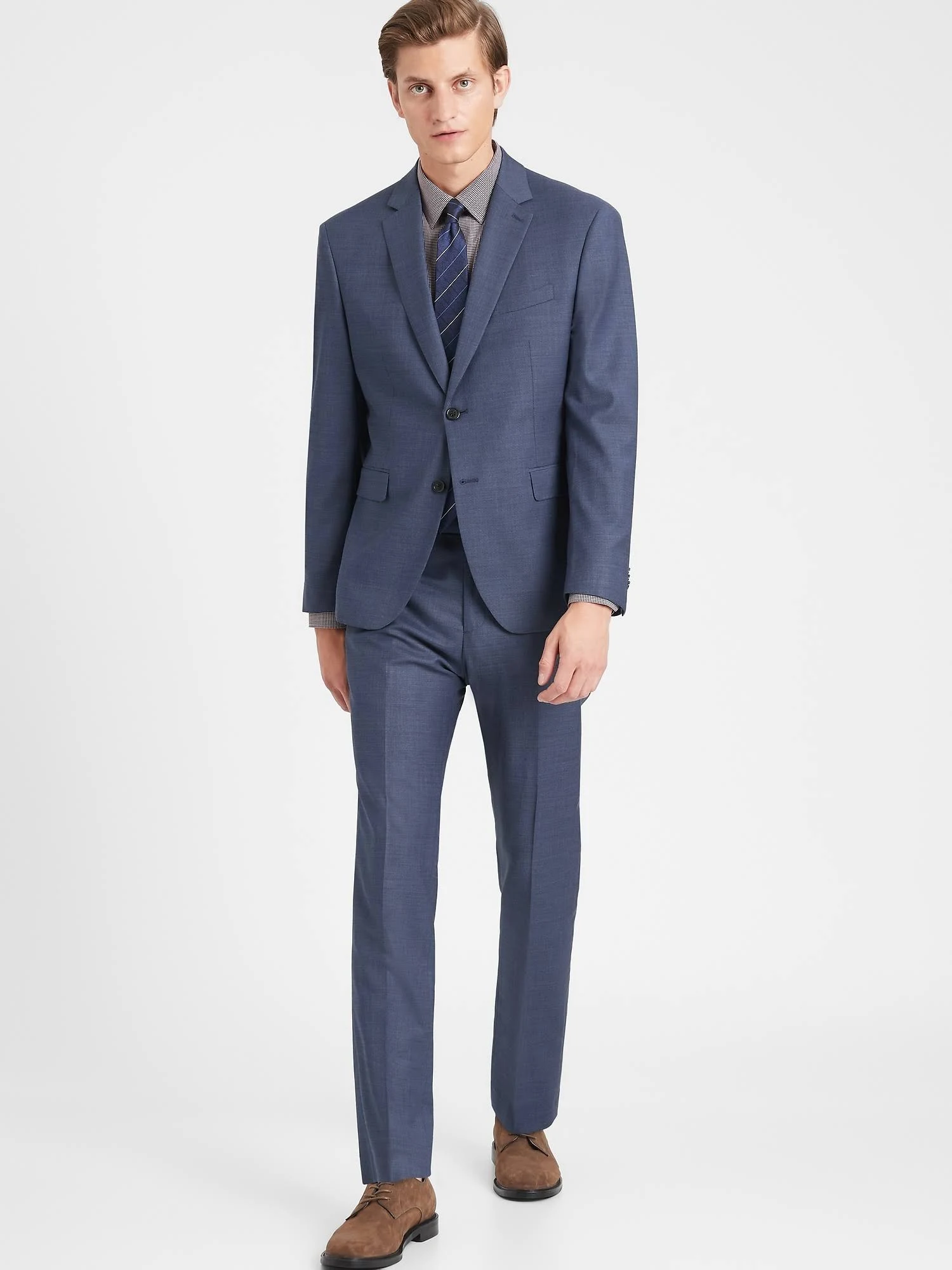 Banana Republic Men's Extra-Slim Italian Wool Suit Pant Comet Blue Size 36W 32L