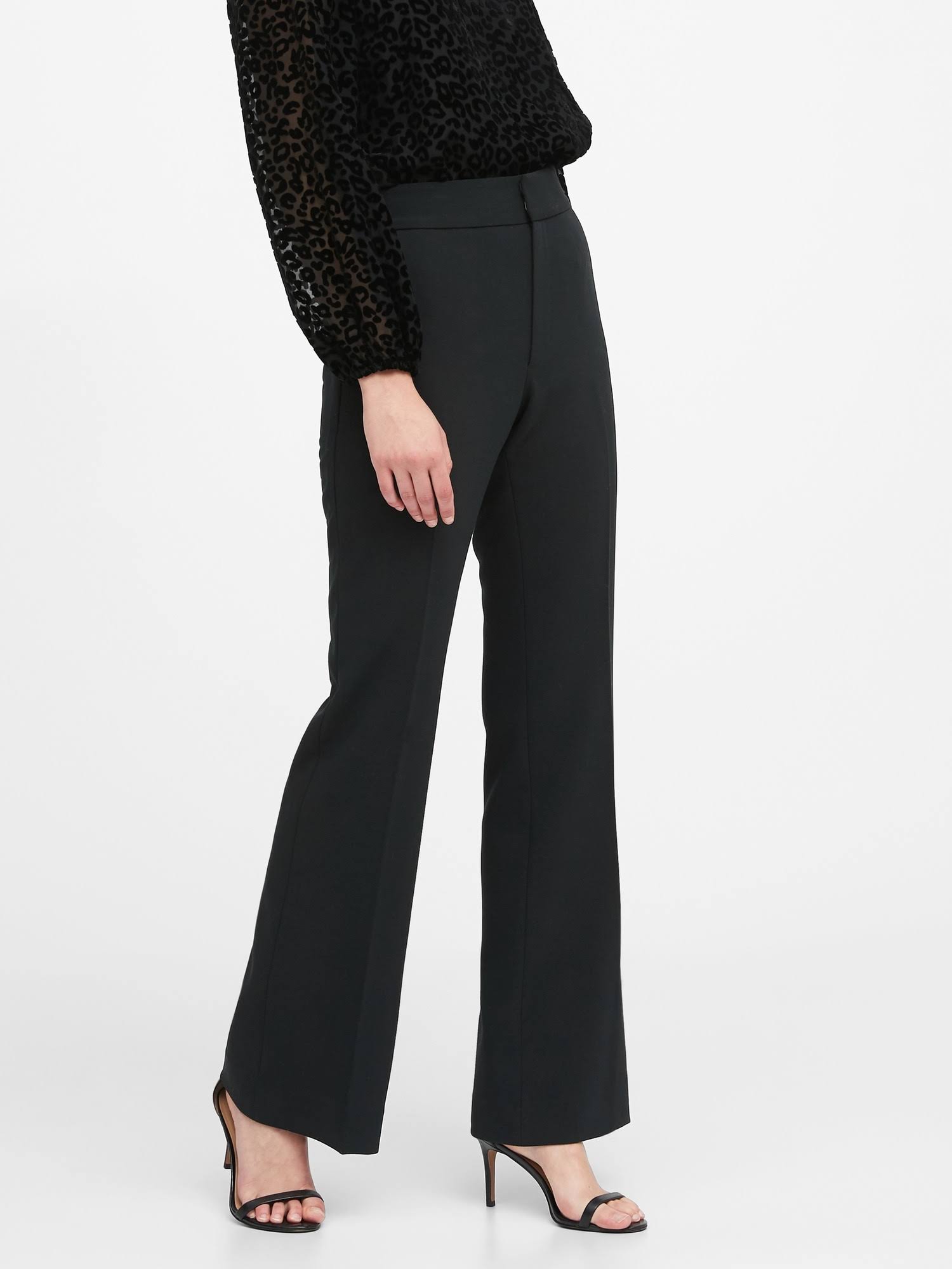 Banana Republic Women's High-Rise Flare Pant Black Size 8 Regular