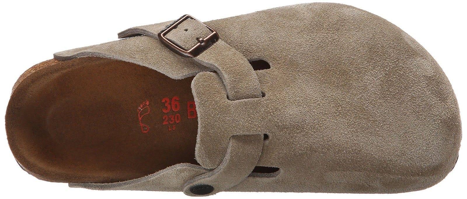 Birkenstock Boston Soft Footbed - Suede Taupe / 43 / Narrow