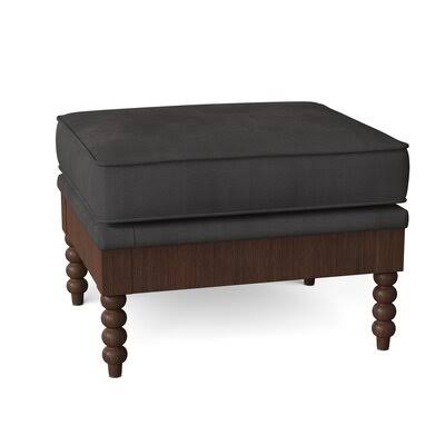 Lyerly Wood Bench Body Fabric: Spinnsol Iron, Leg Color: Walnut