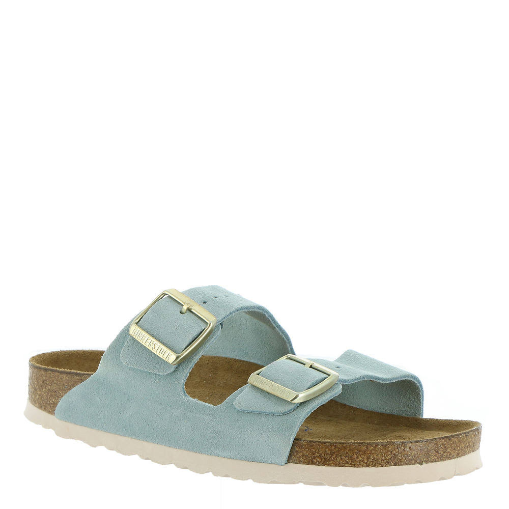 Birkenstock Arizona Nubuck Soft Footbed - Womens Euro 42 US 11 - 11.5 Blue Sandal N