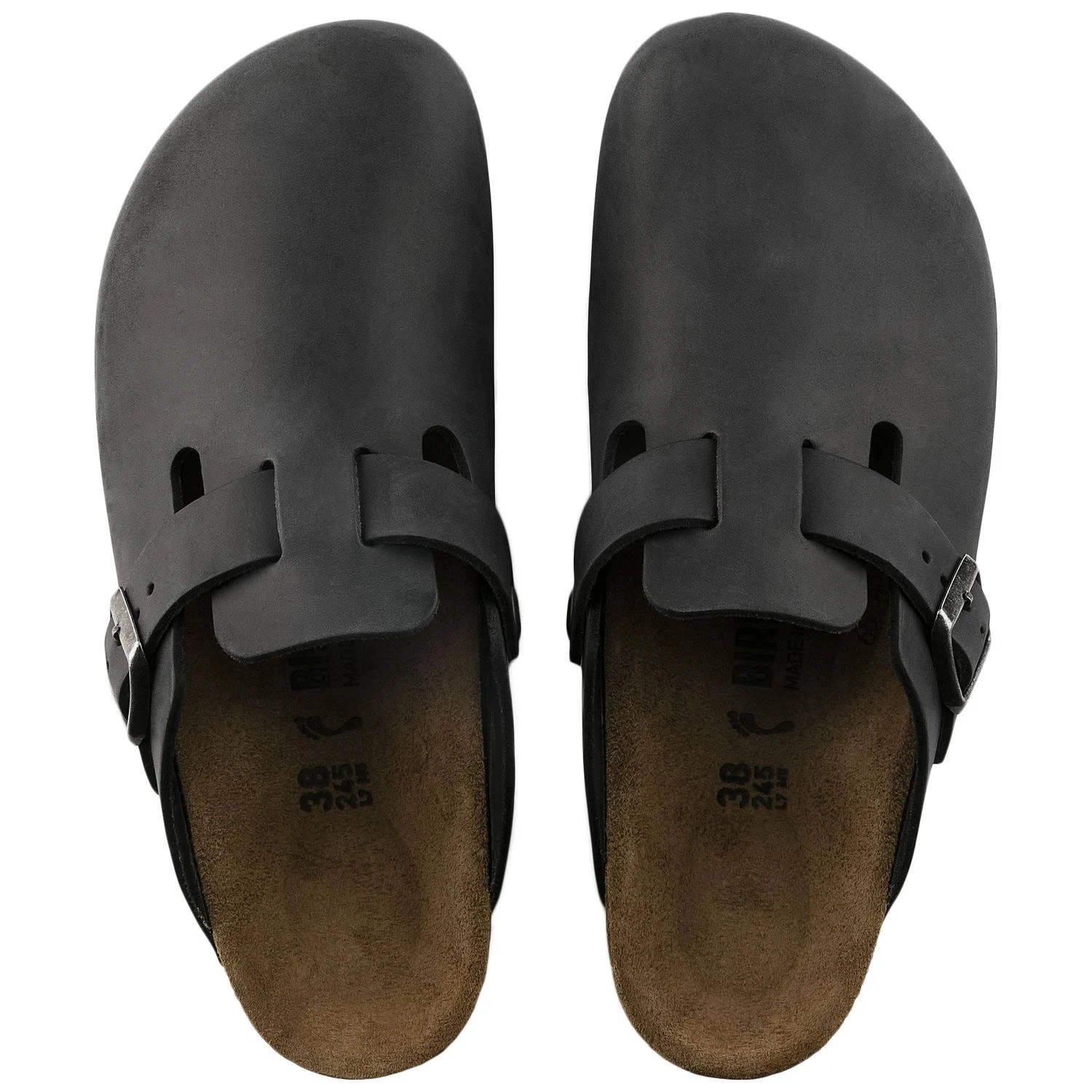 Birkenstock Boston Mules Black Leather 36 EU