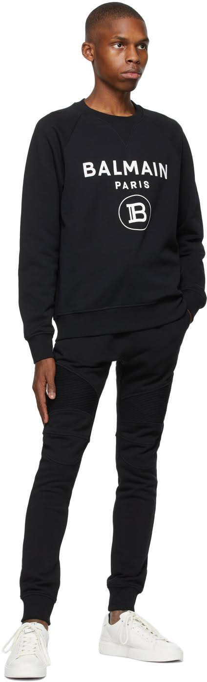 Balmain Black & White Logo Sweatshirt
