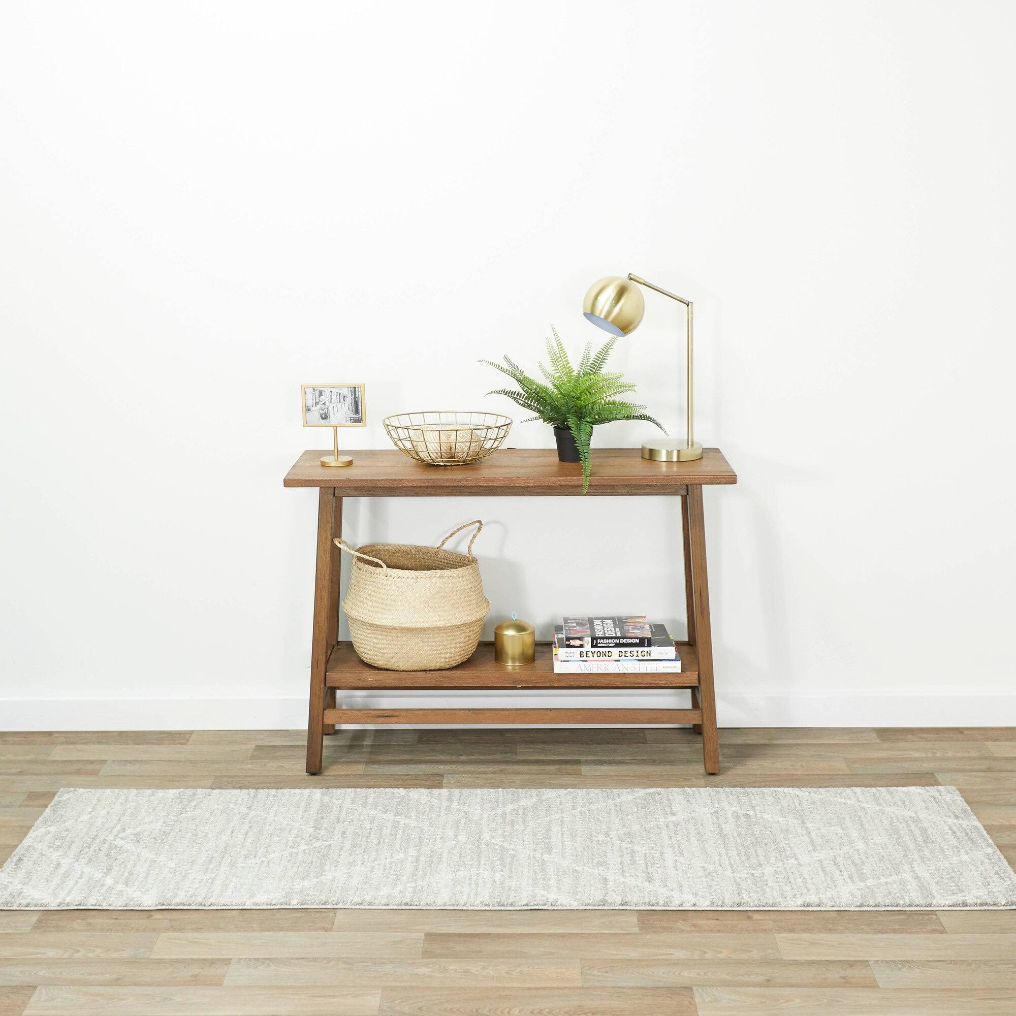 Sienna Moroccan Inspired Area Rug - 2' x 7' Runner - Taupe