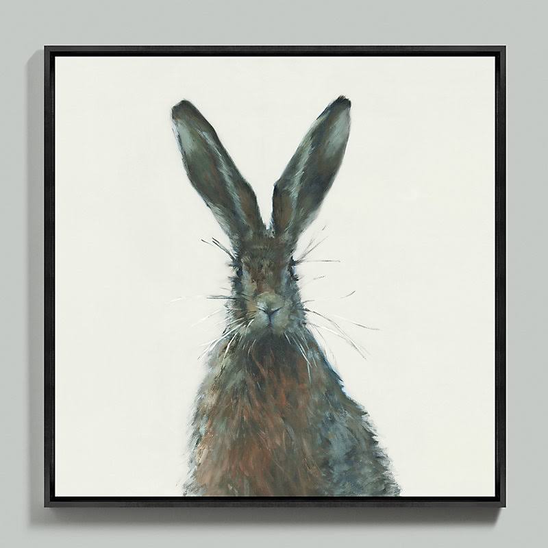 Henri The Hare Framed Canvas 36x22 x 36x22 - Ballard Designs