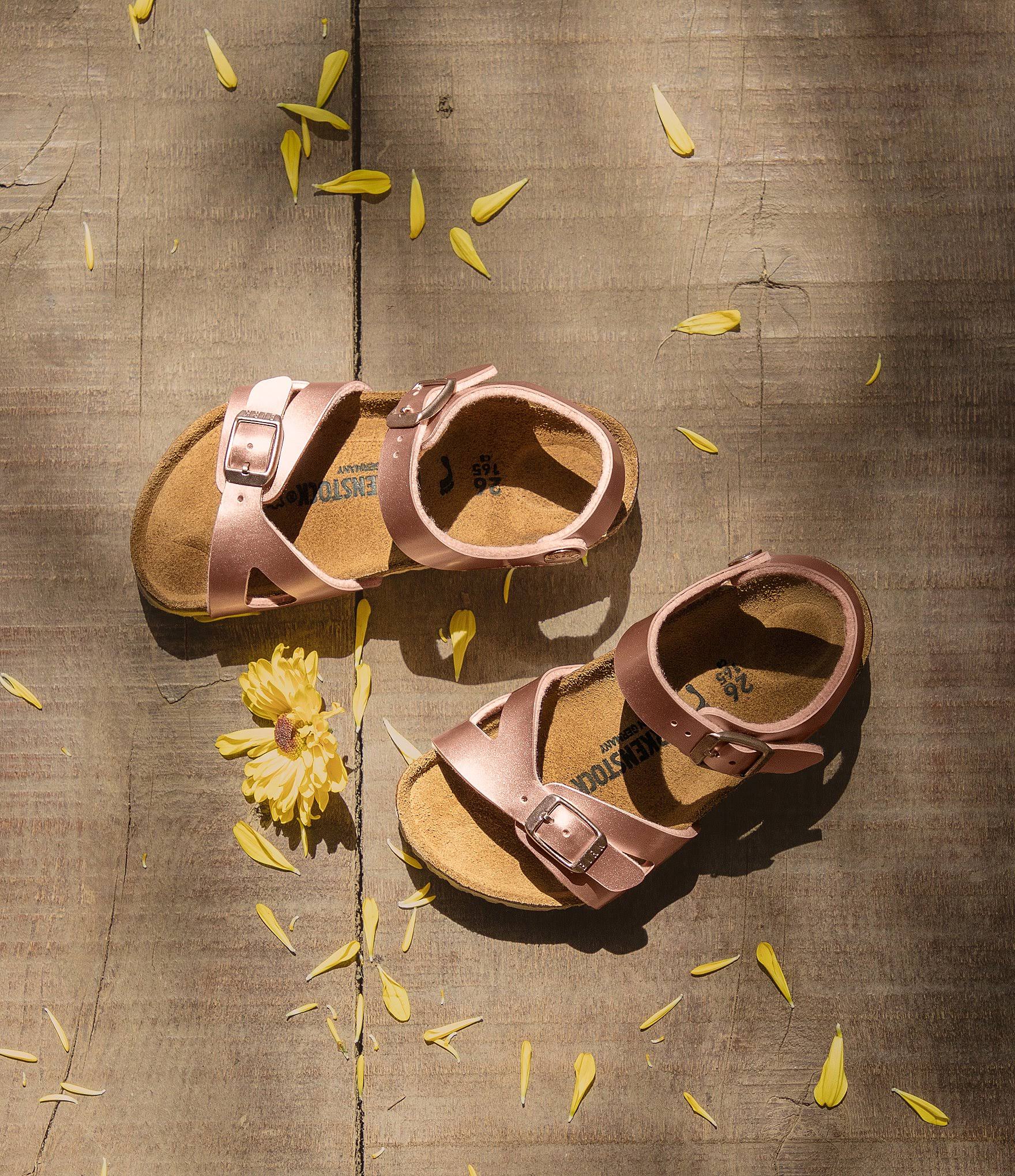 Birkenstock Rio Kids Sandal - Electric Metallic Copper