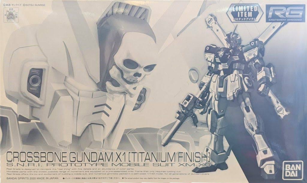 Gundam RG 1/144 Gundam Crossbone X1 (titanium Finish) Gunpla Expo Tokyo 2020 Exclusive Model Kit