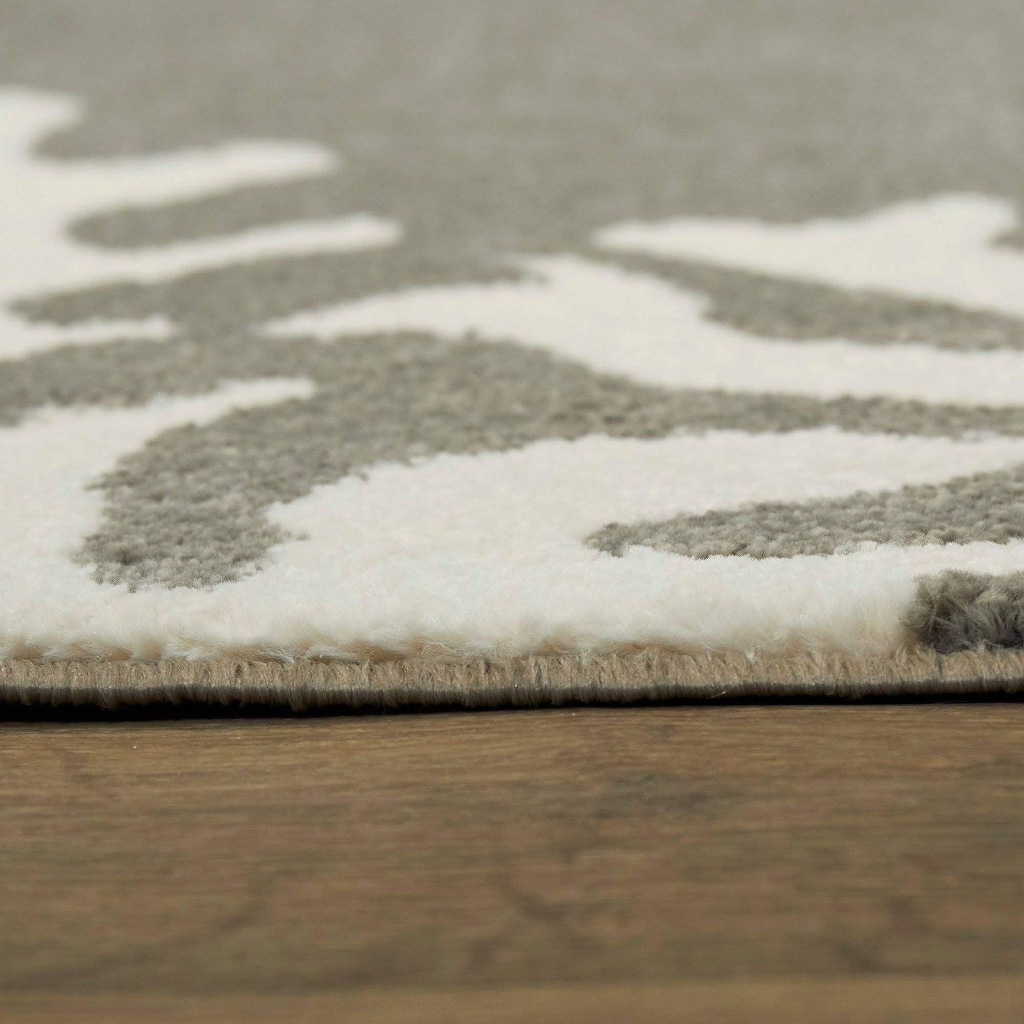 BALTA Caswell Grey 8 ft. x 10 ft. Coastal Coral Area Rug