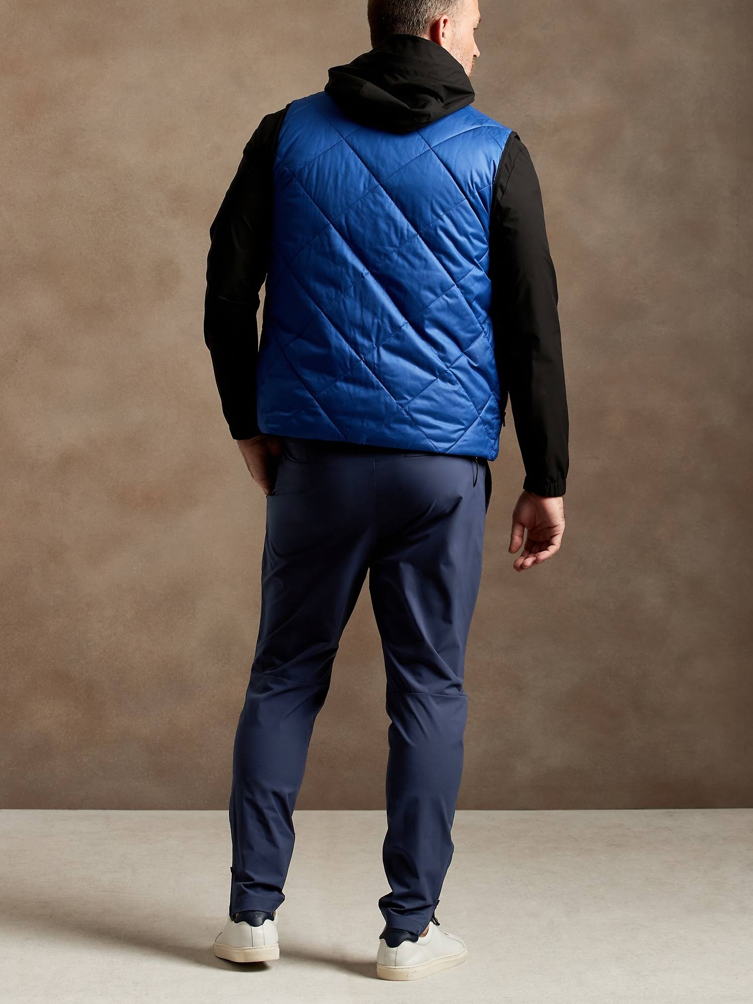 Banana Republic Men's BR Sport Motion Tech Jogger Ocean Blue Tall Size L