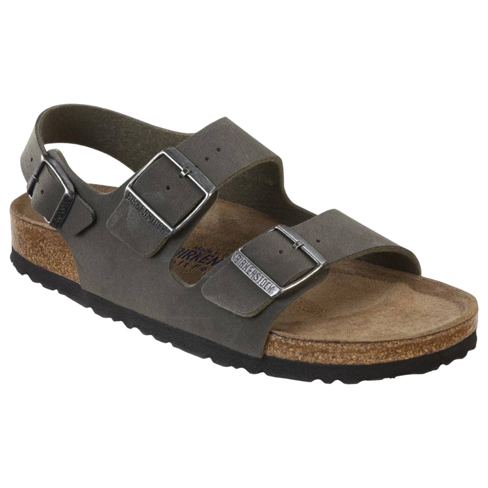 Birkenstock Unisex Adults& Milano Sandals, Grey, 14