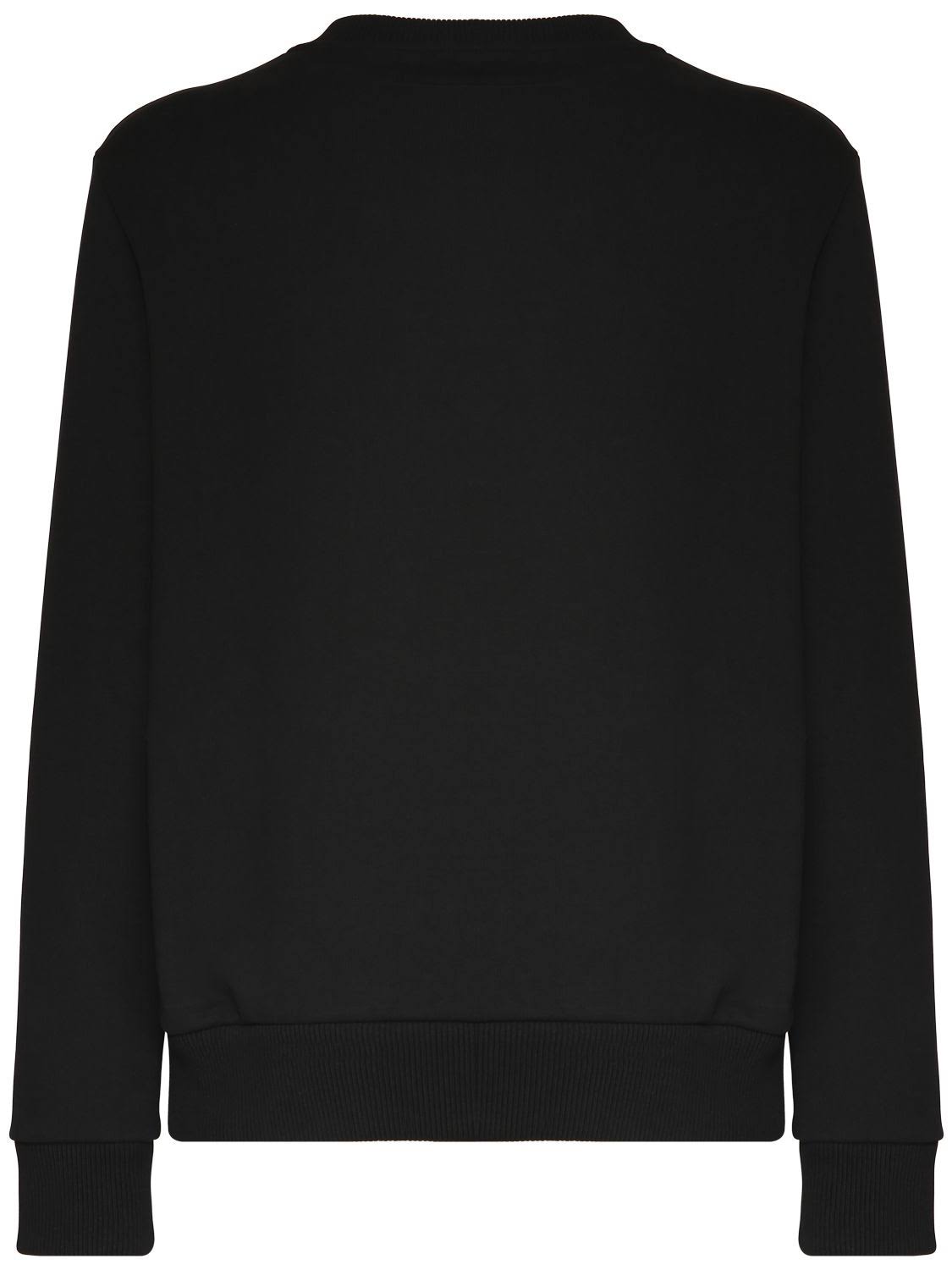 Balmain Logo Print Cotton Jersey Sweatshirt - Black - Sweatshirts