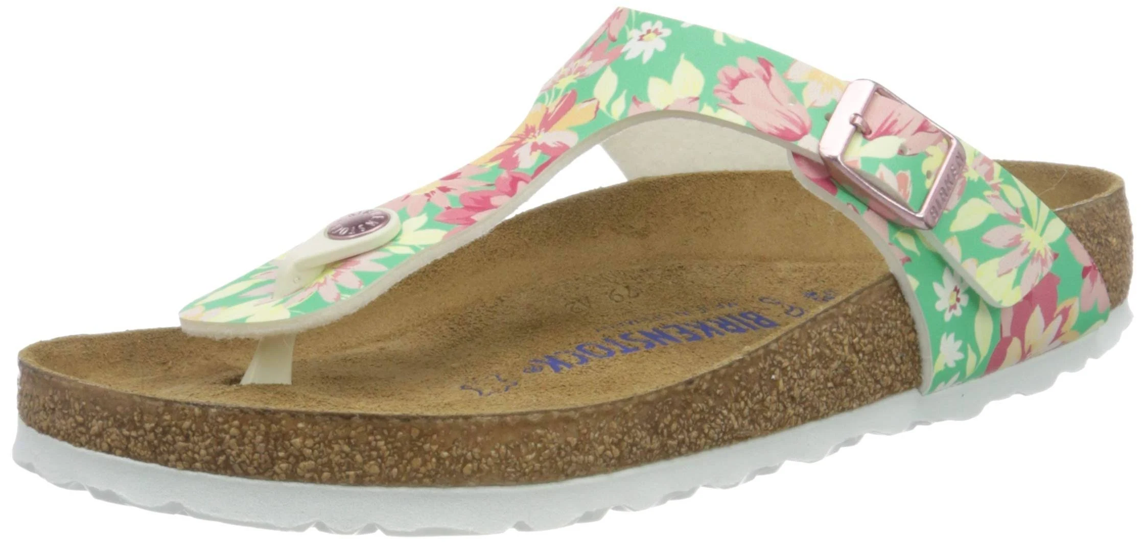 Birkenstock Gizeh Supernatural Flower Emerald Slides Sandals Thongs SFB Regular Green / EU 36 / Regular