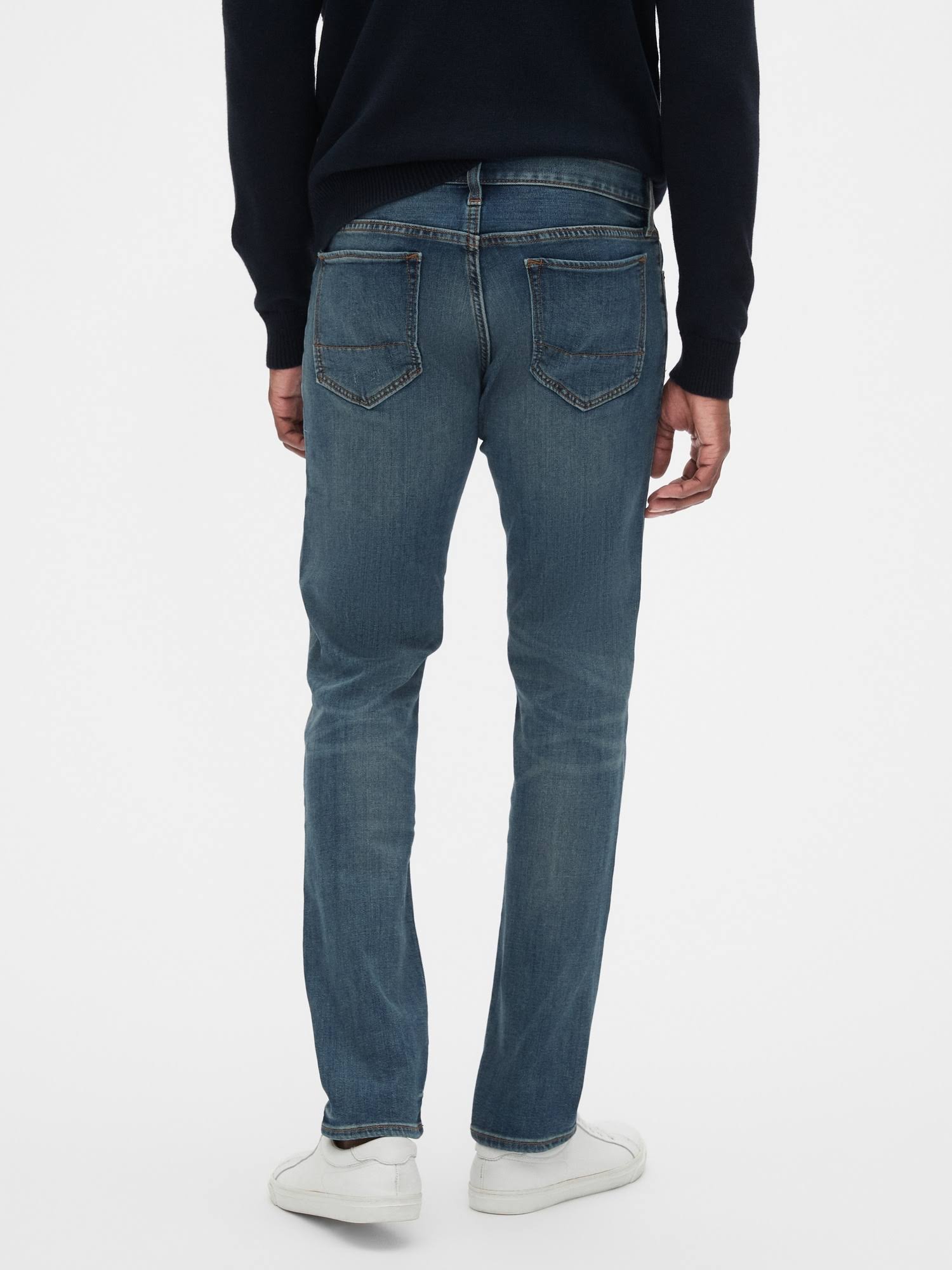 Banana Republic Factory Men's Slim-Fit Travel Jean Distressed Authentic Regular Size 38W