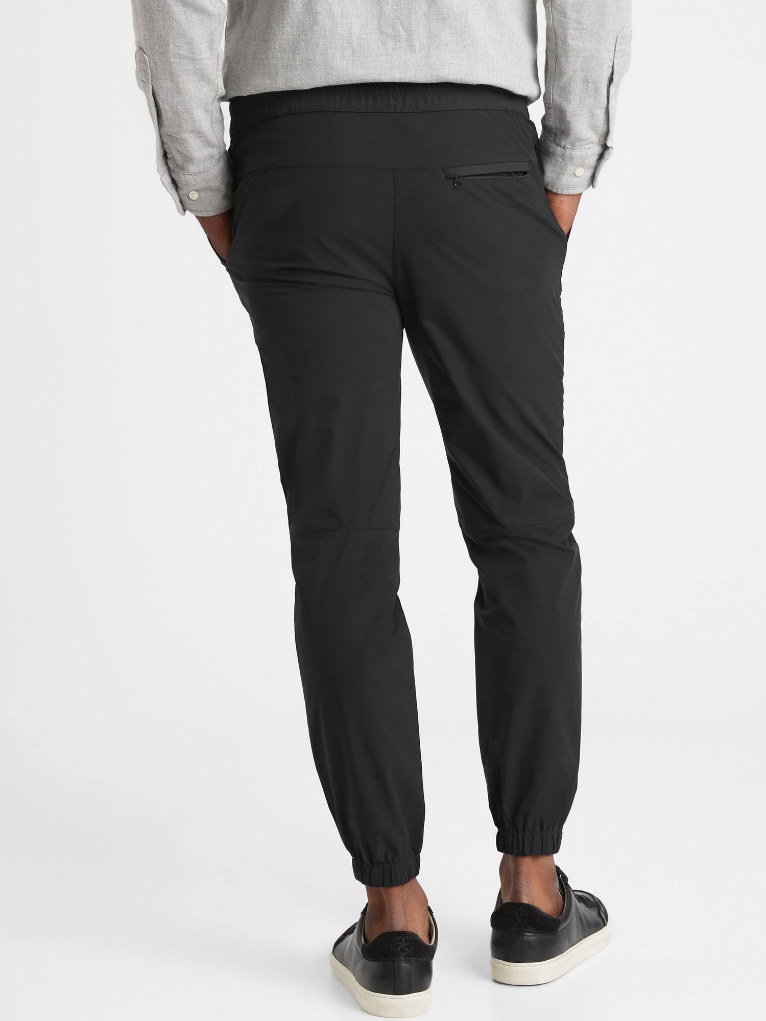 Banana Republic Men's Slim Motion Tech Jogger Black Tall Size XXL