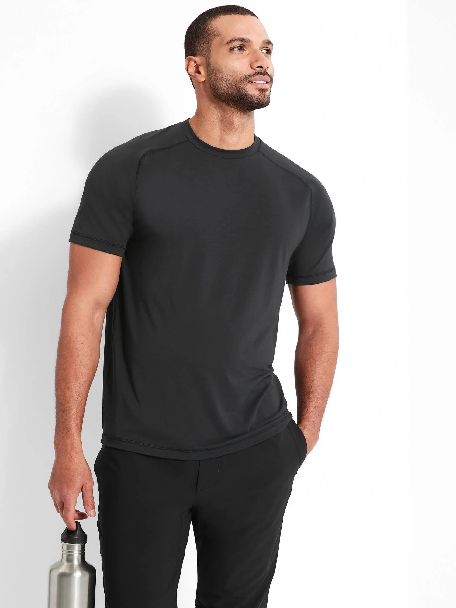 Banana Republic Men's Train Performance T-Shirt Black Size L