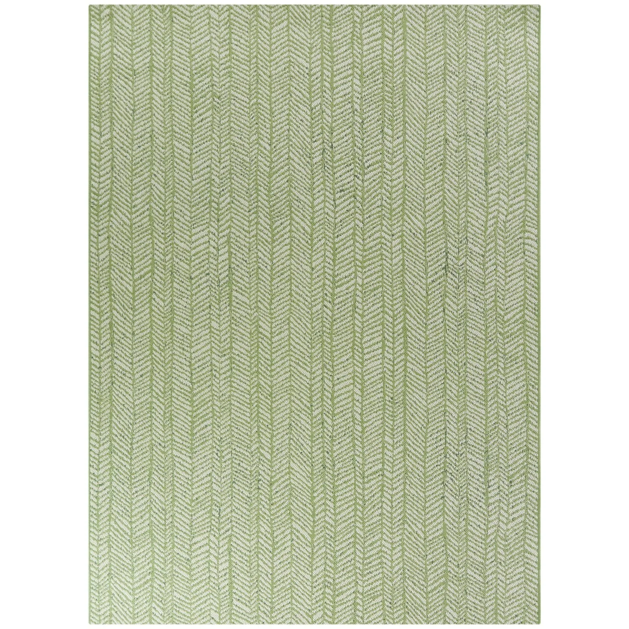 Yates Contemporary Indoor/Outdoor Area Rug - 5&3x22 x 7& - Dark Brown