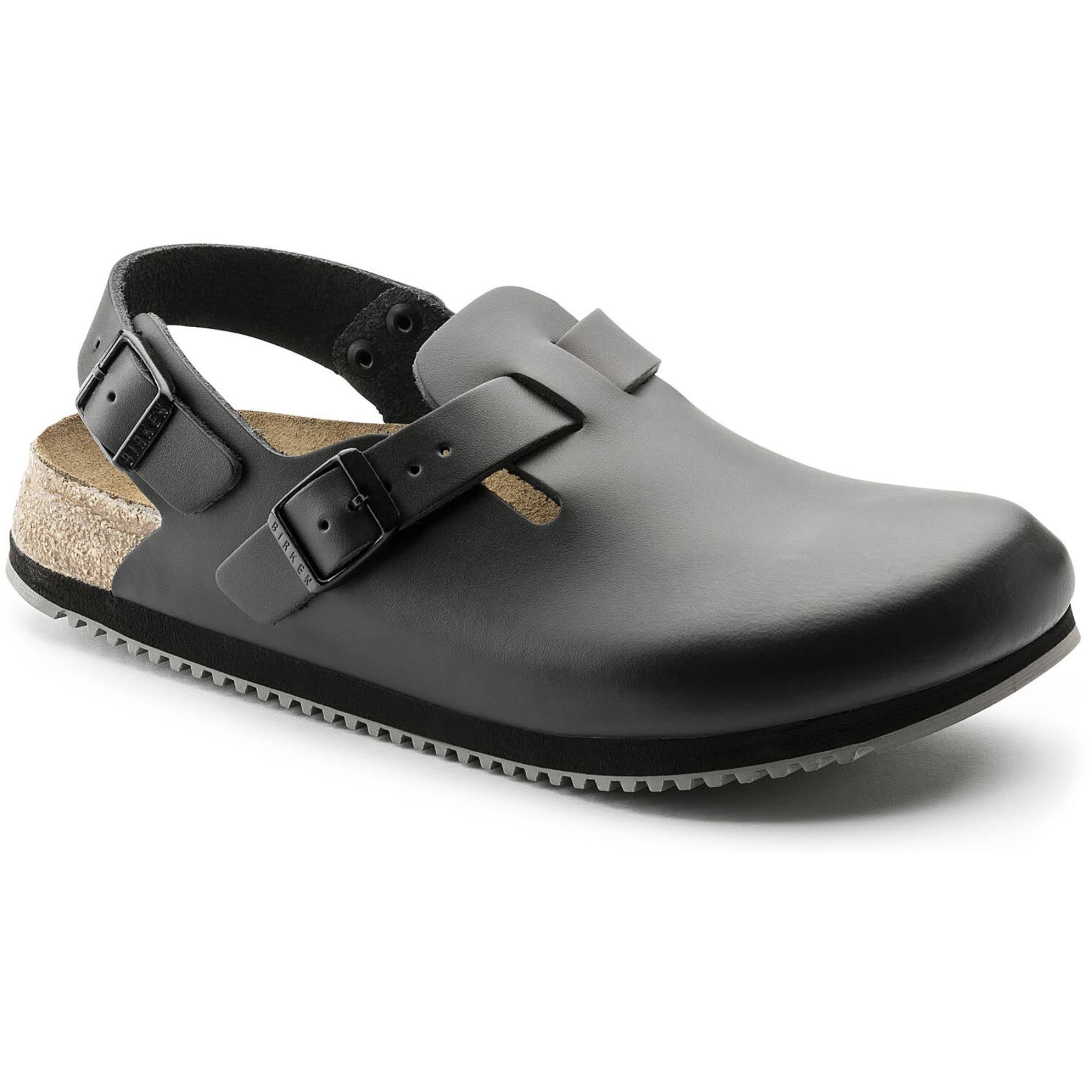 Women's Birkenstock &Tokyo Super Grip& Clog - 6-6.5US / 37EU B / Black Leather
