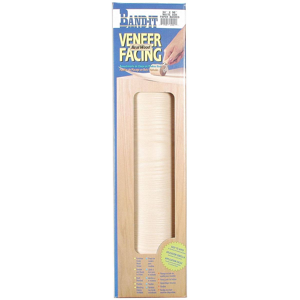 Band-It 24990 Paper Back Real Wood Veneer Facing, White Ash, 24x22 x 96x22