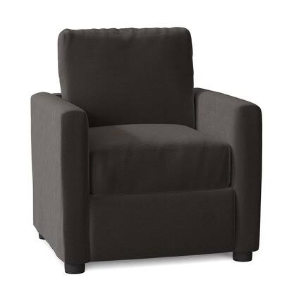 Cambridgeshire 32x22 Wide Armchair Birch Lane Body Fabric: Turbo Iron