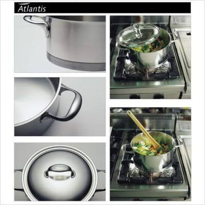 Demeyere Atlantis 4.2-Quart Stainless Steel Dutch Oven