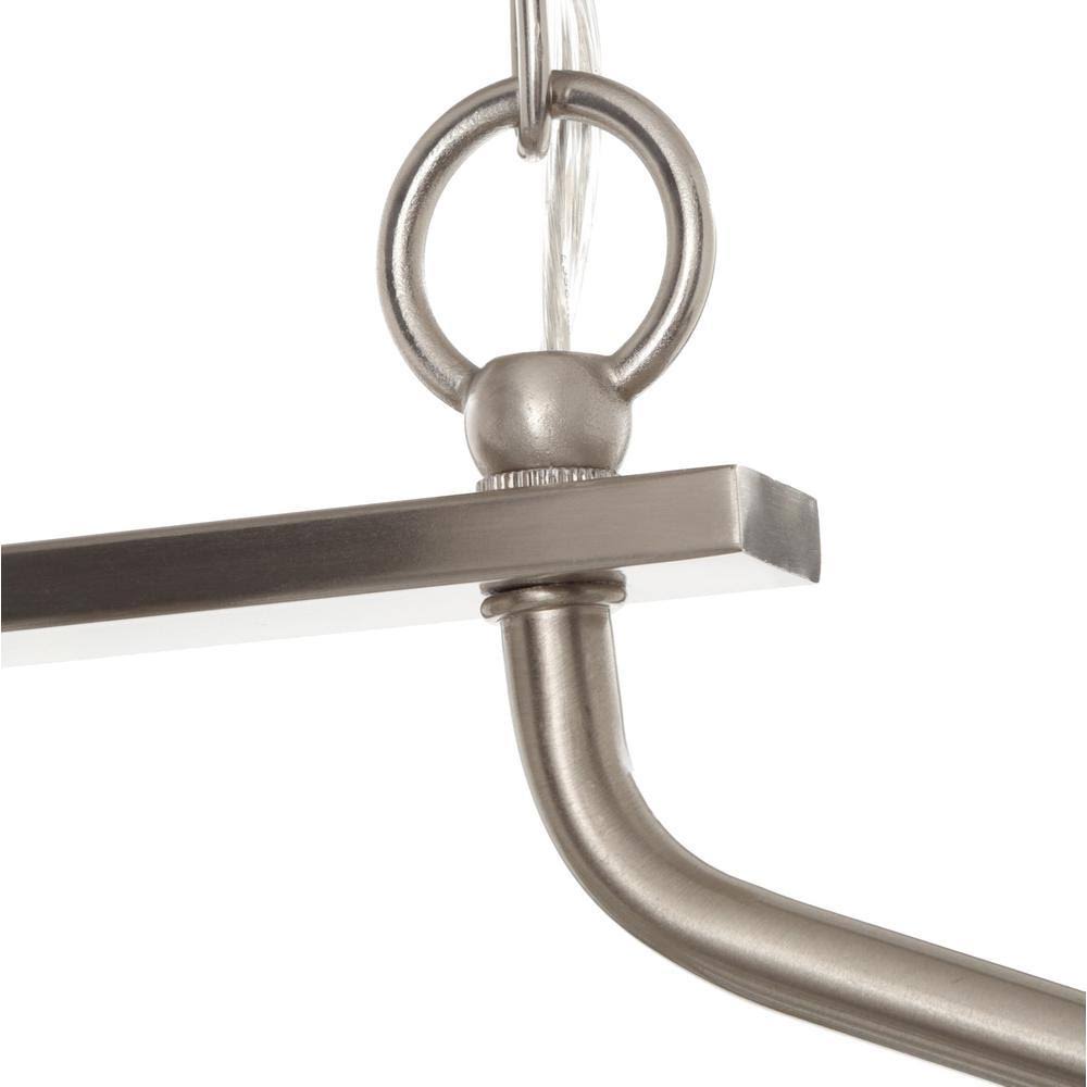 Kowalski 4 - Light Unique / Statement Linear Chandelier Finish: Graphite, Shade Color: Weathered Gray