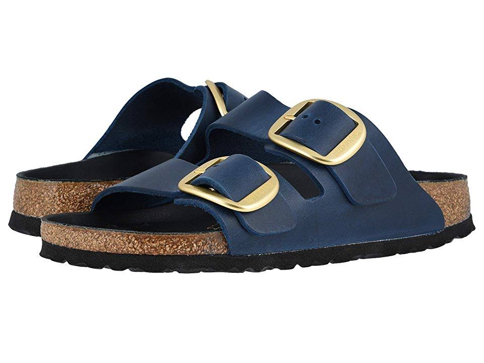 Birkenstock Arizona Big Buckle Women's Shoes Blue Oiled Leather : 36 (US Women's 5-5.5) Narrow