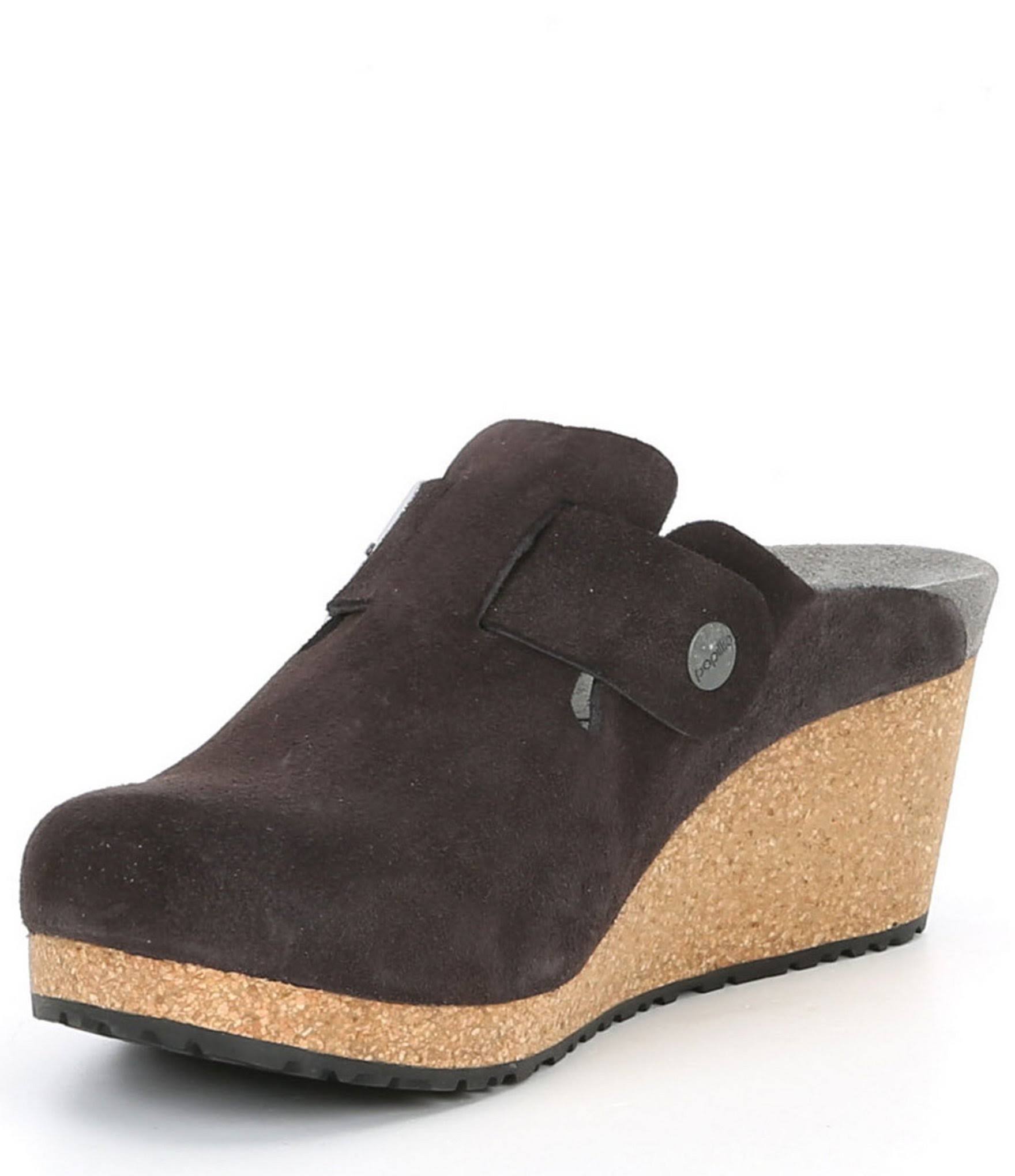 Birkenstock Women's Fanny Taupe Suede Wedge