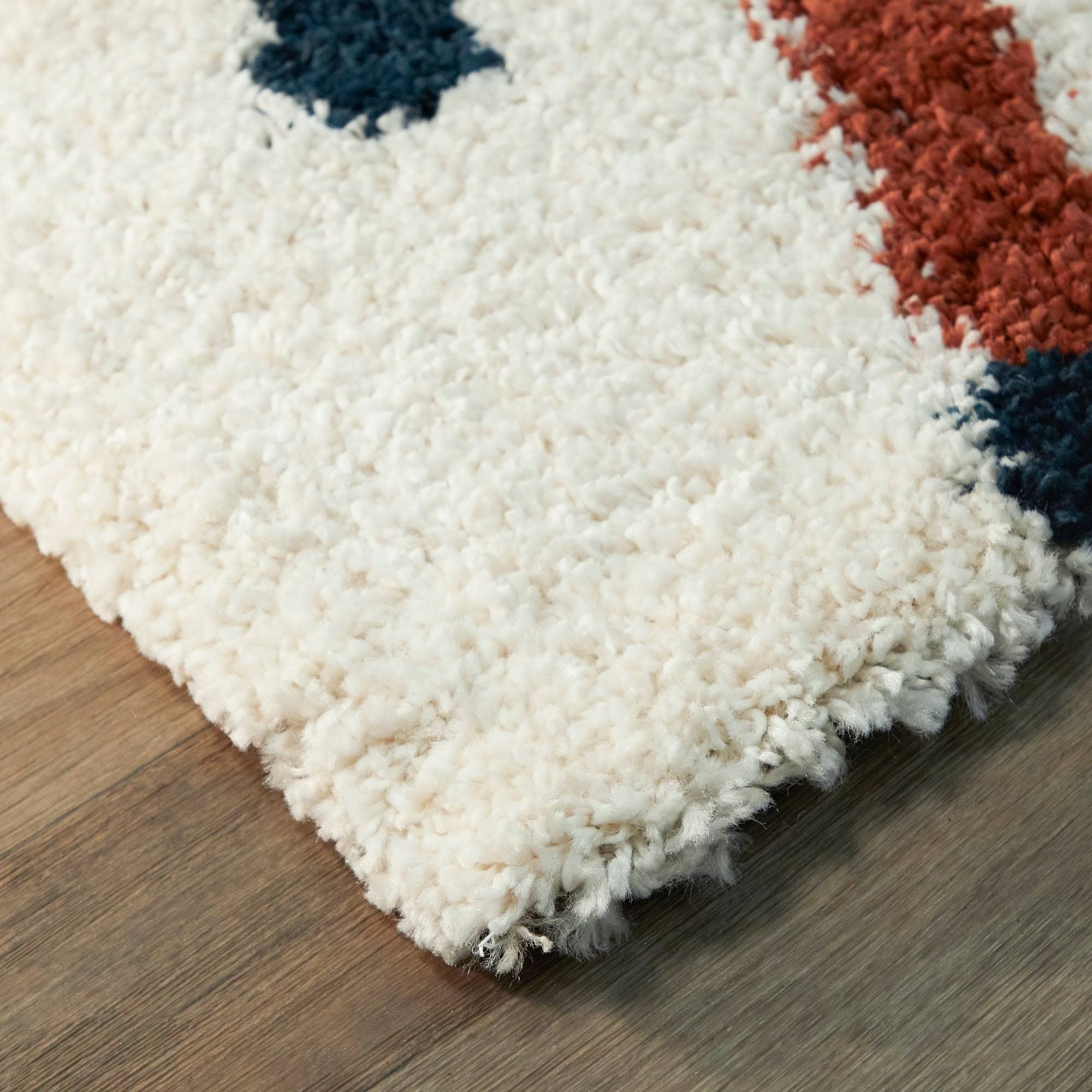 BALTA Kessler Cream 5 ft. x 7 ft. Contemporary Shag Area Rug, Ivory