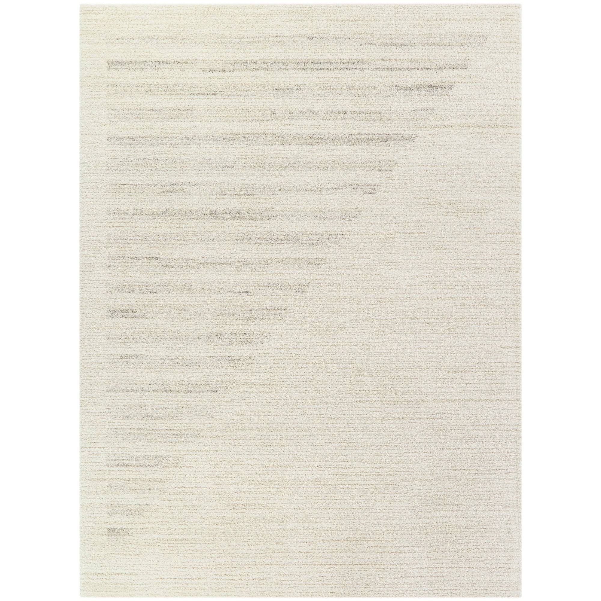 BALTA Paxton Ivory 5 ft. x 7 ft. Stripe Shag Area Rug