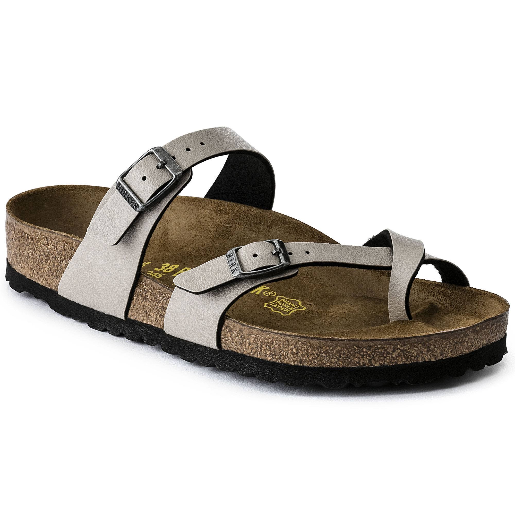Birkenstock Womens Mayari - Pull Up Stone 1005056 Size: 38 EU